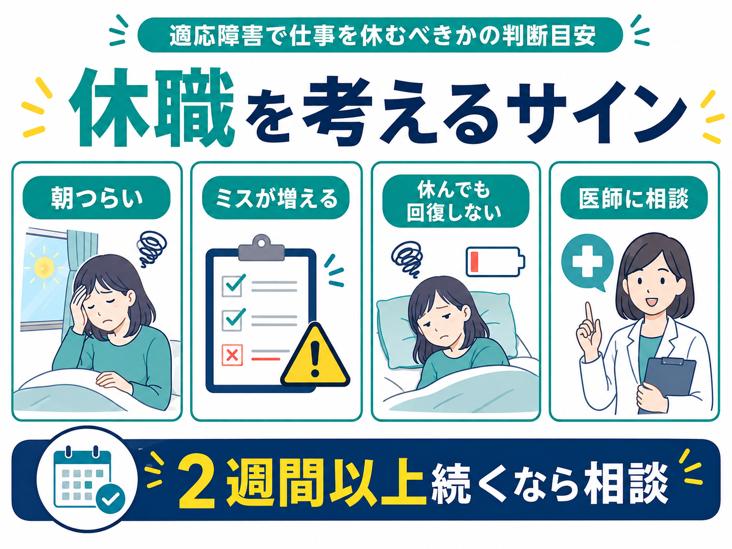 休職を考えるサイン