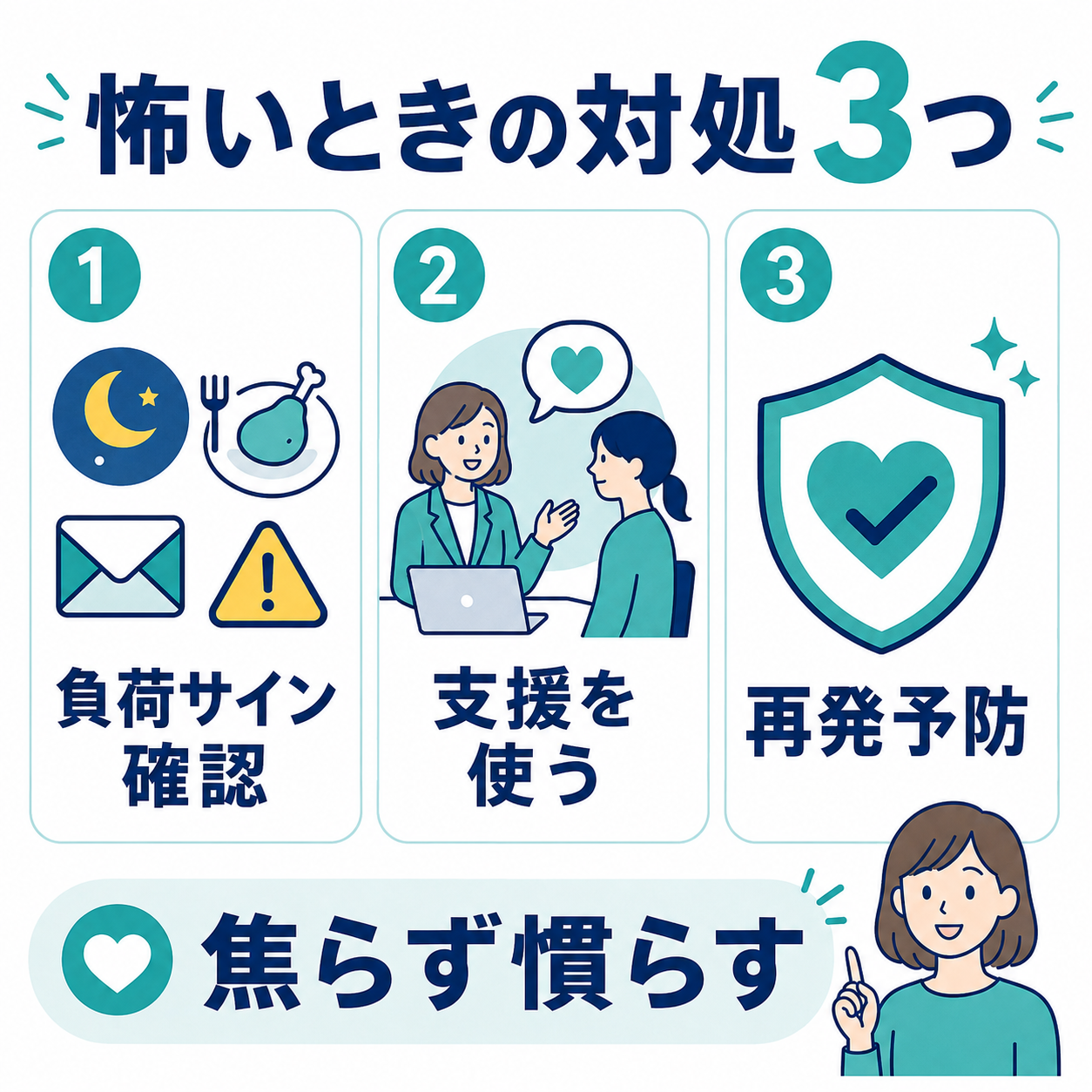 怖いときの対処3つ