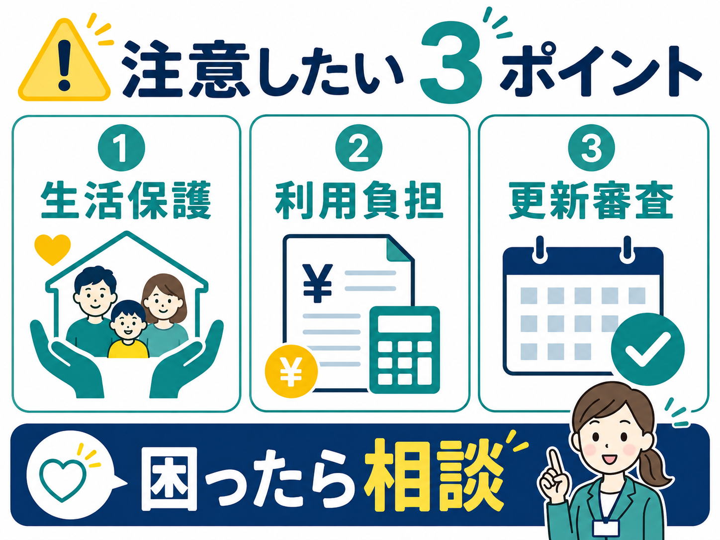 注意したい3つのポイント