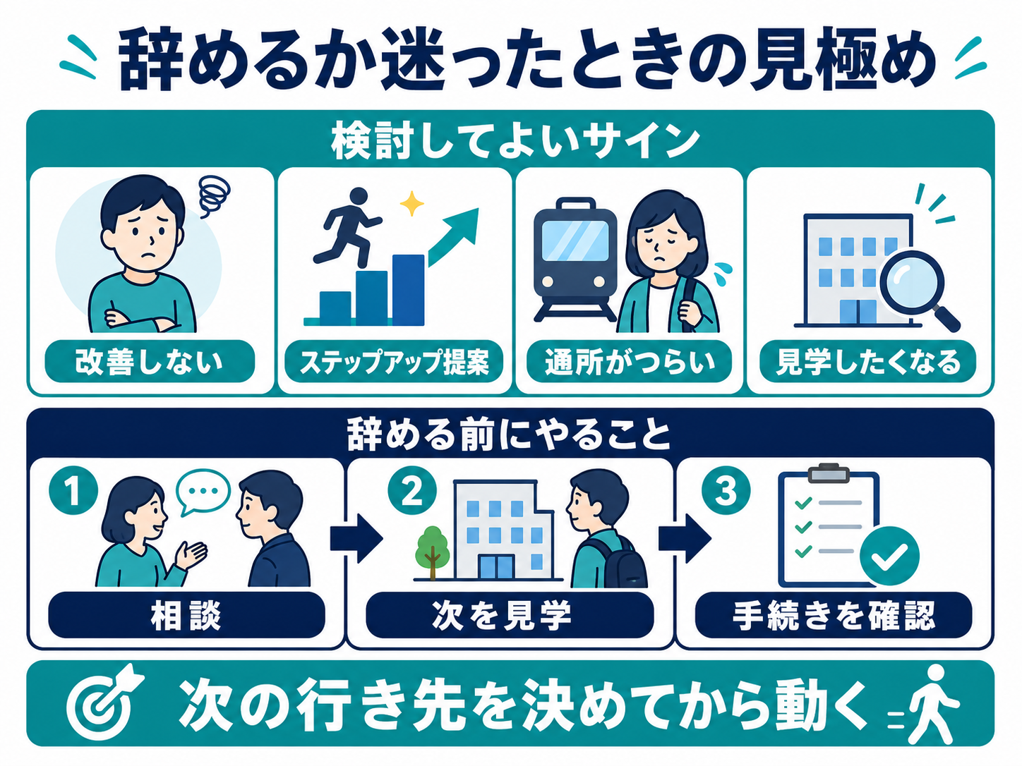 辞めるか迷ったときの見極め