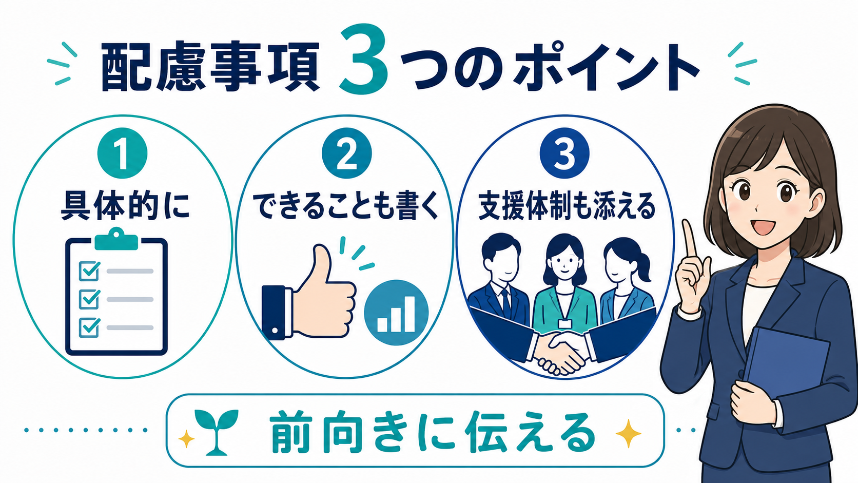配慮事項3つのポイント