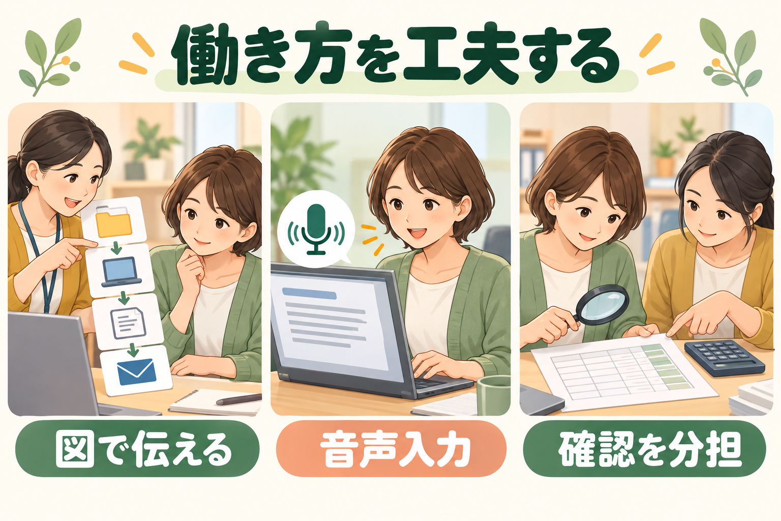 働き方を工夫する