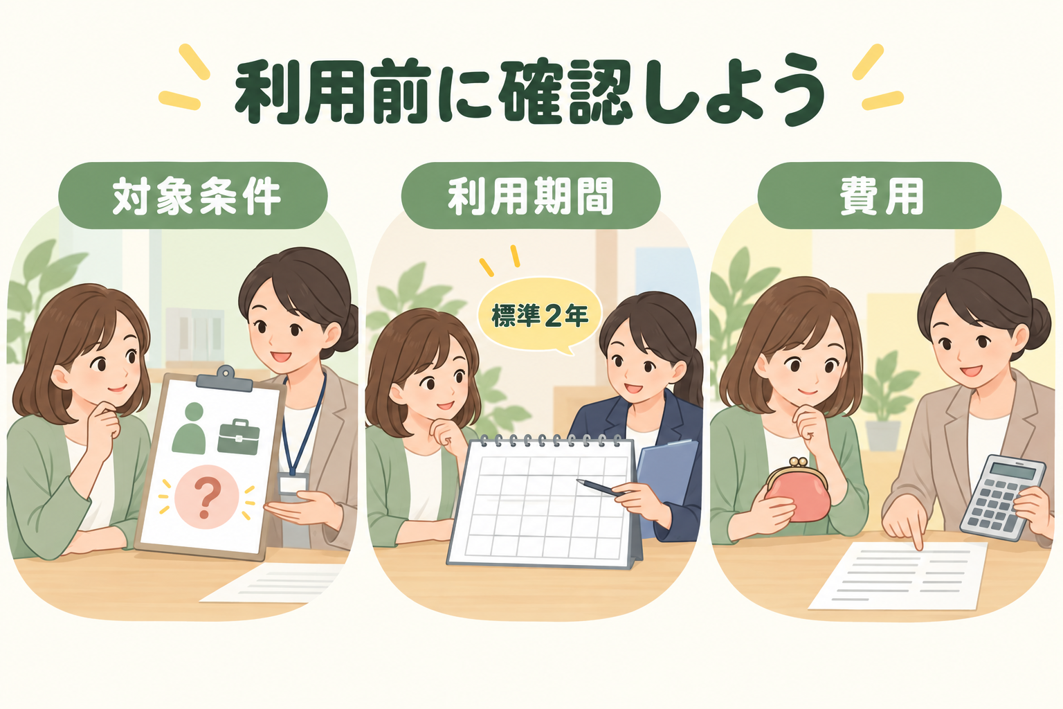 利用前に確認しよう