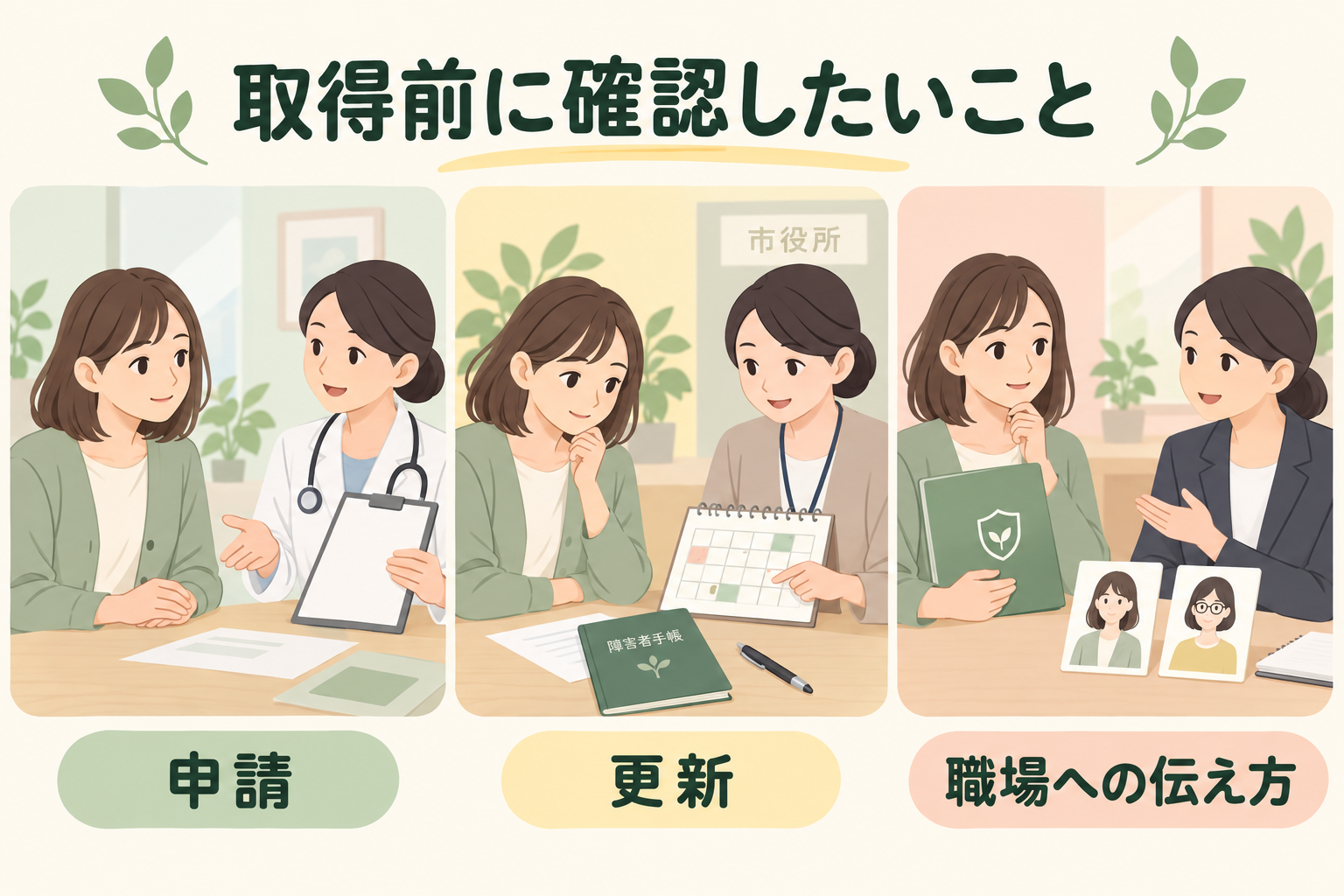 取得前に確認したいこと