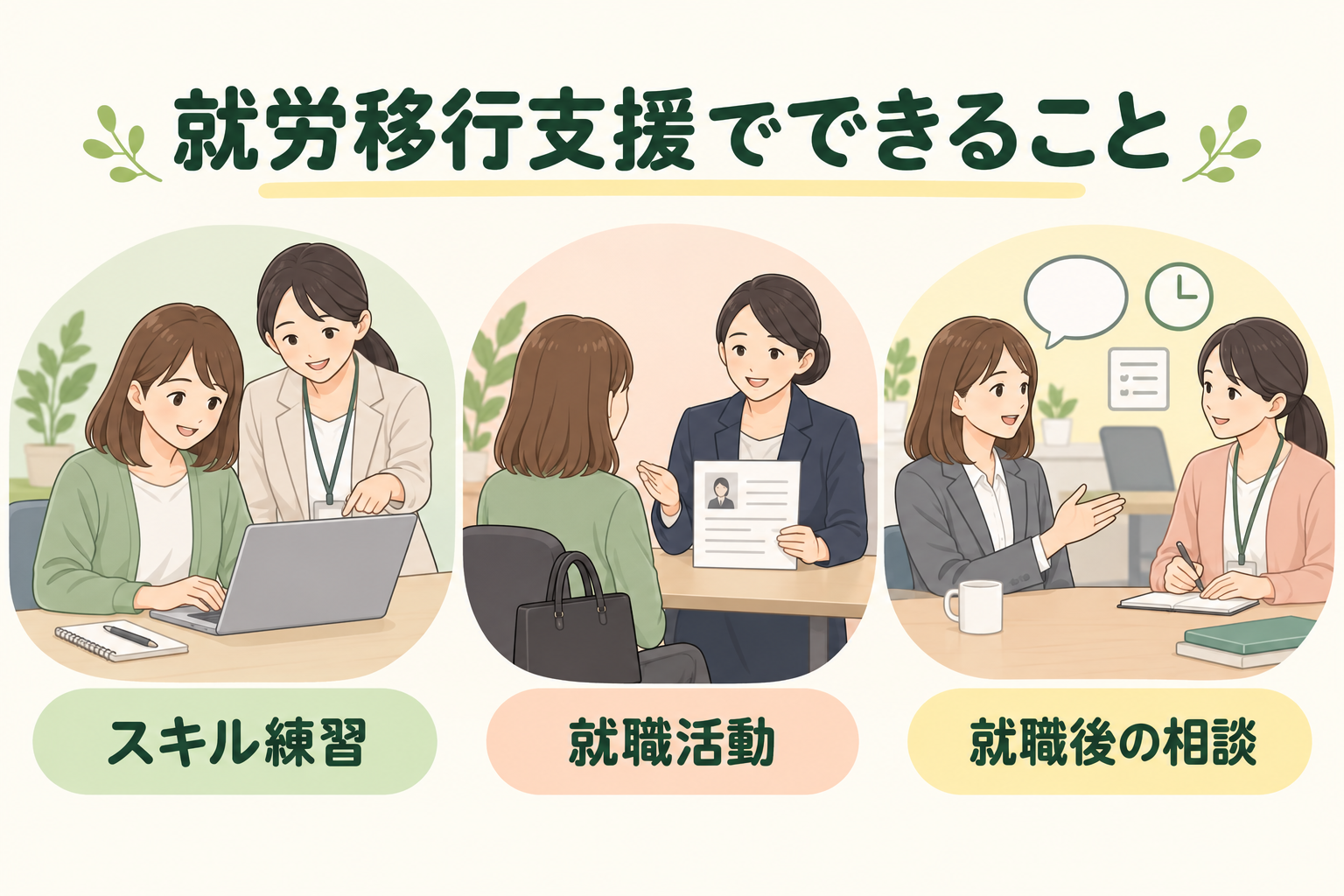 就労移行支援でできること
