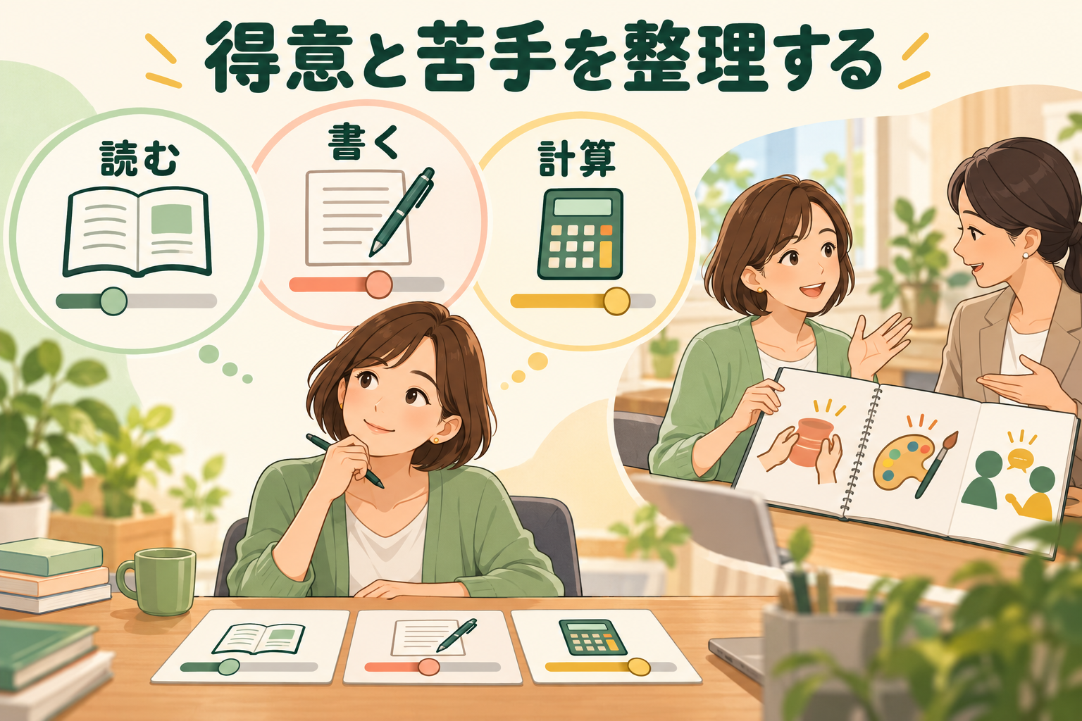 得意と苦手を整理する