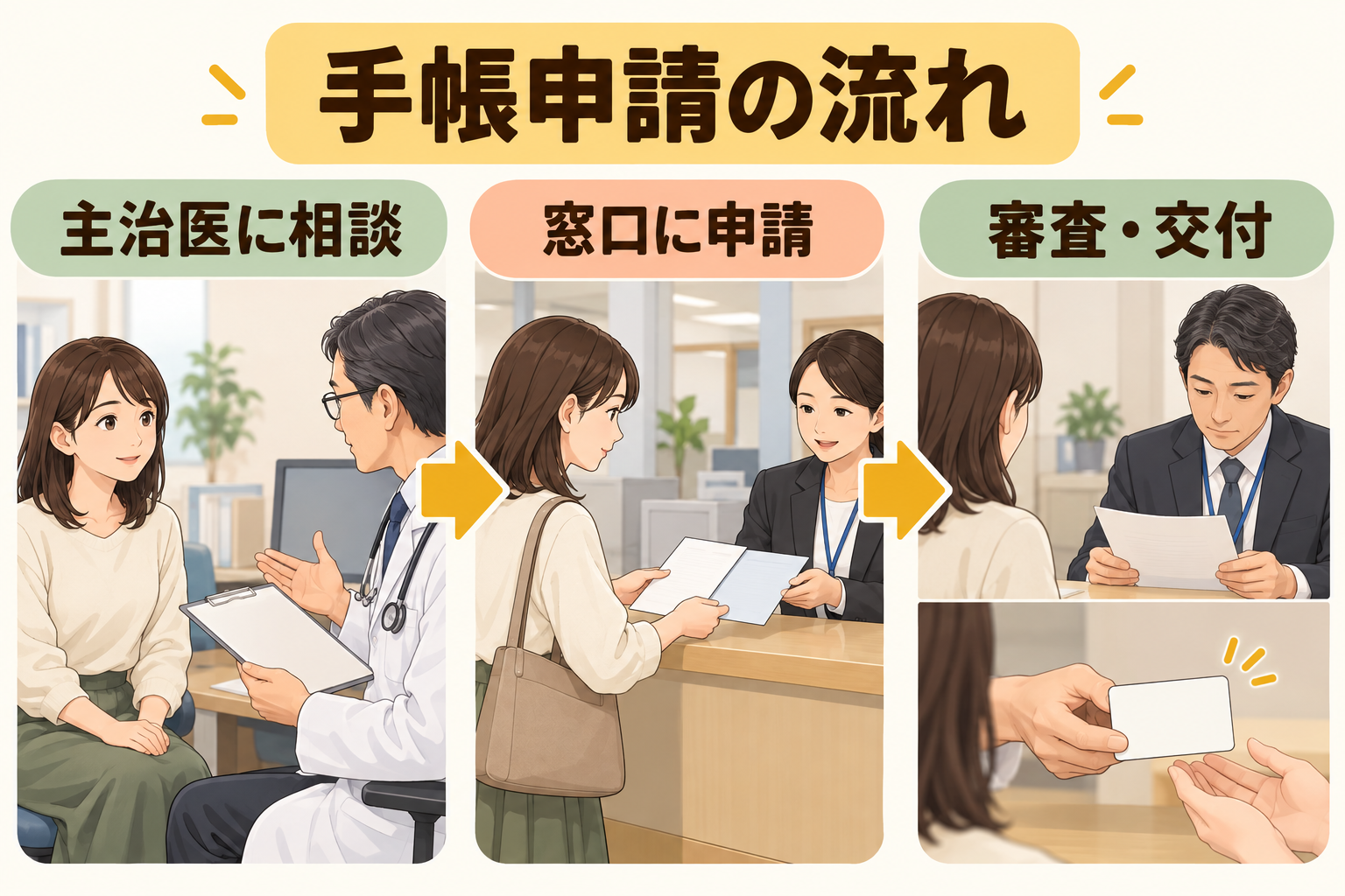 手帳申請の流れ