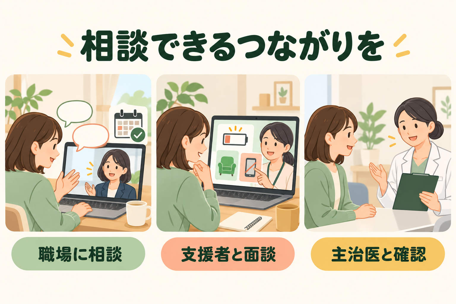相談できるつながりを