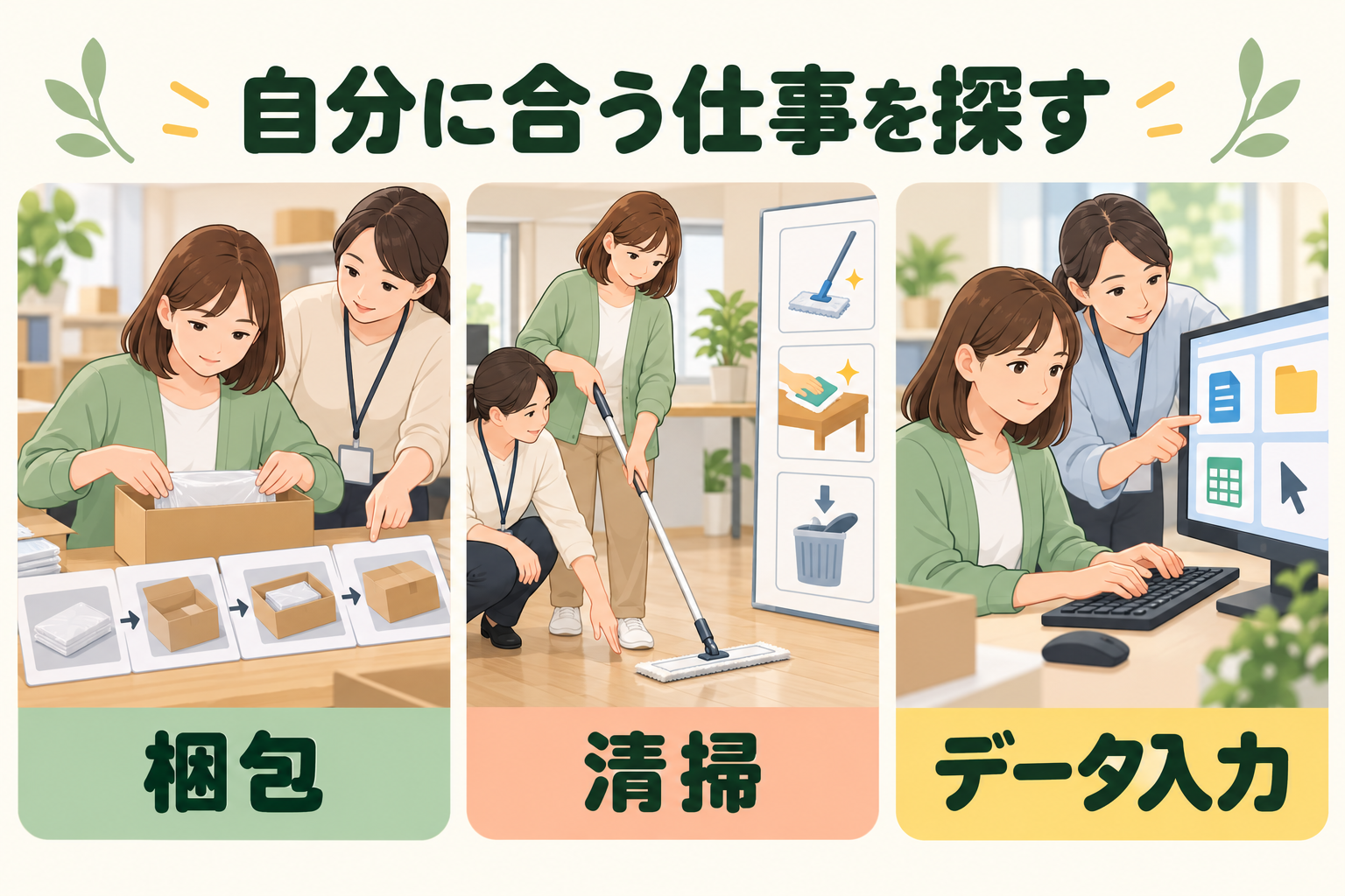 自分に合う仕事を探す