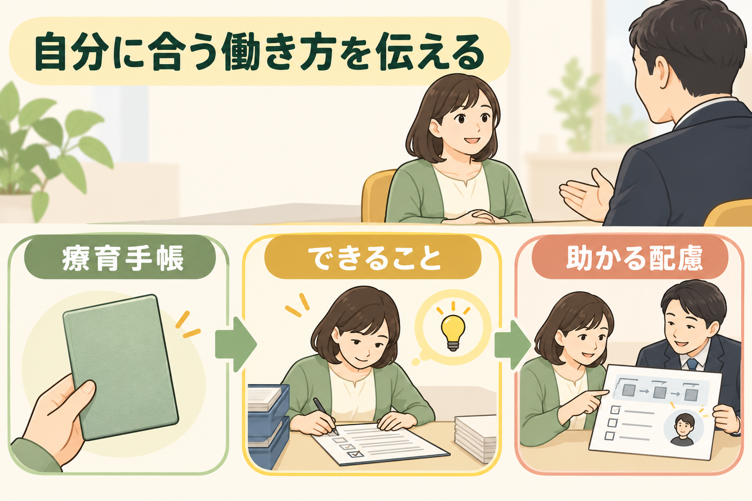 自分に合う働き方を伝える