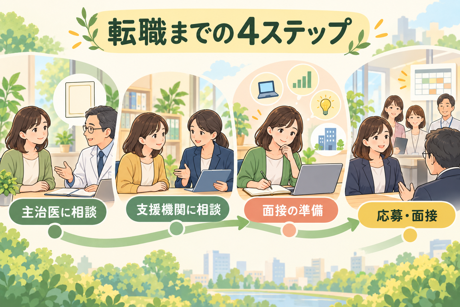 転職までの4ステップ