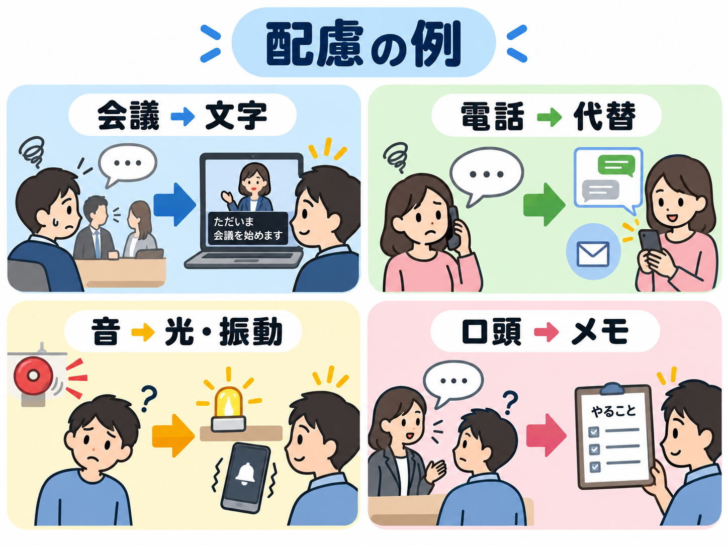 合理的配慮の例