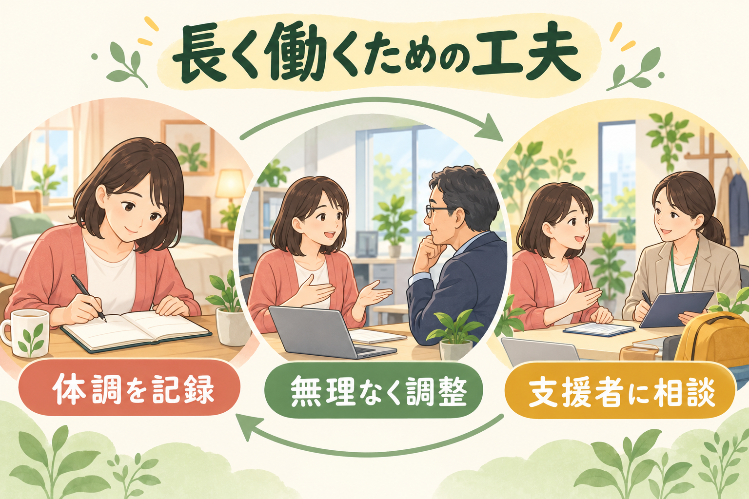 長く働くための工夫