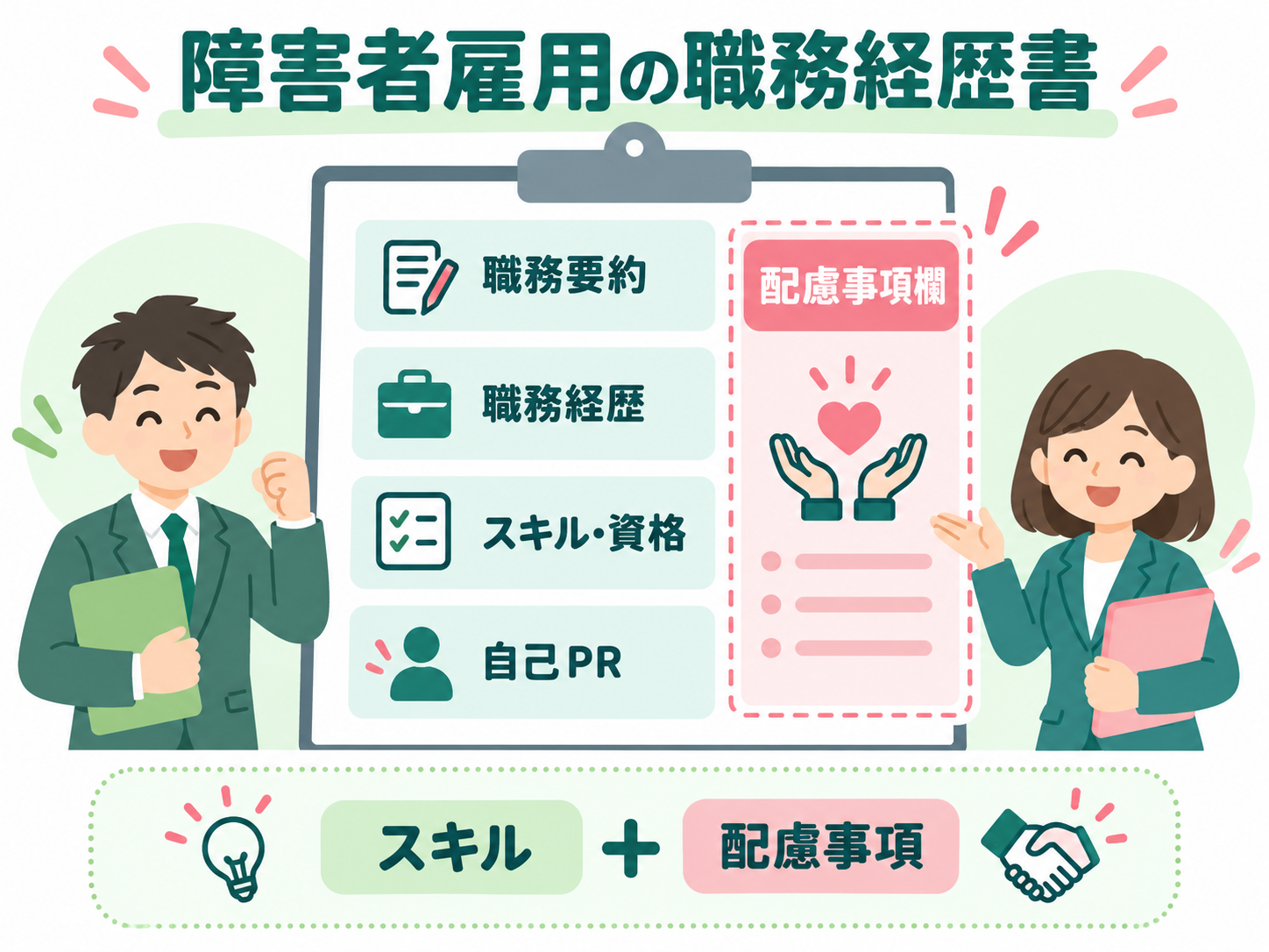 障害者雇用の職務経歴書