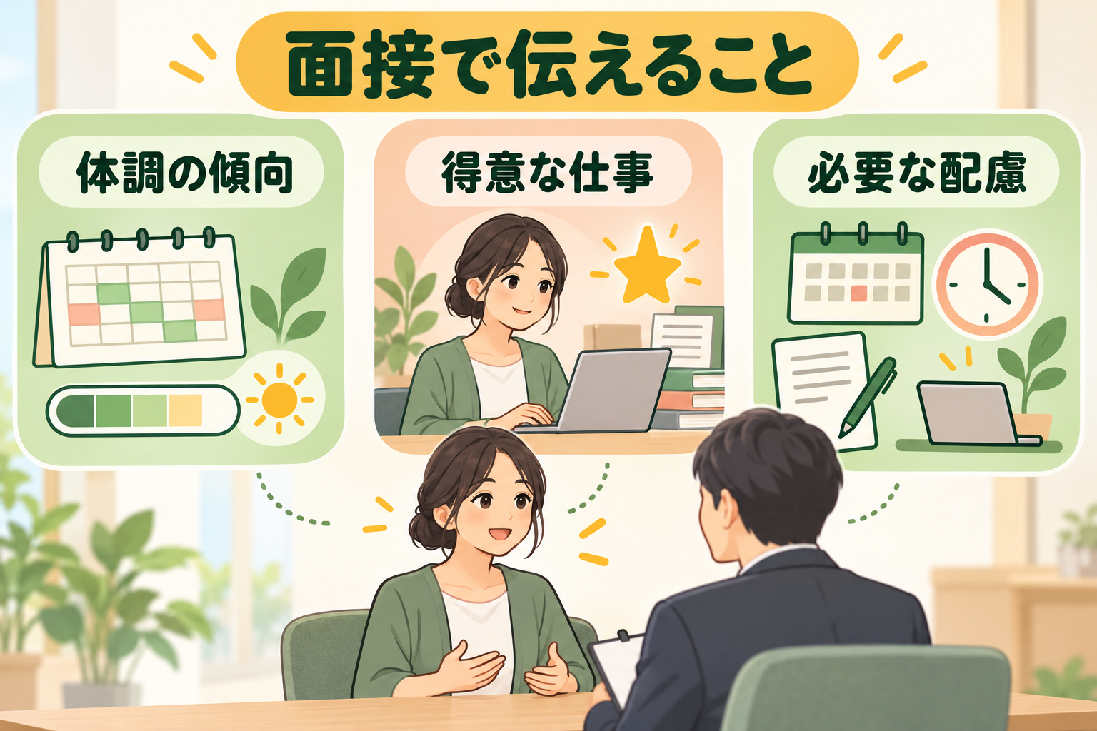 面接で伝えること