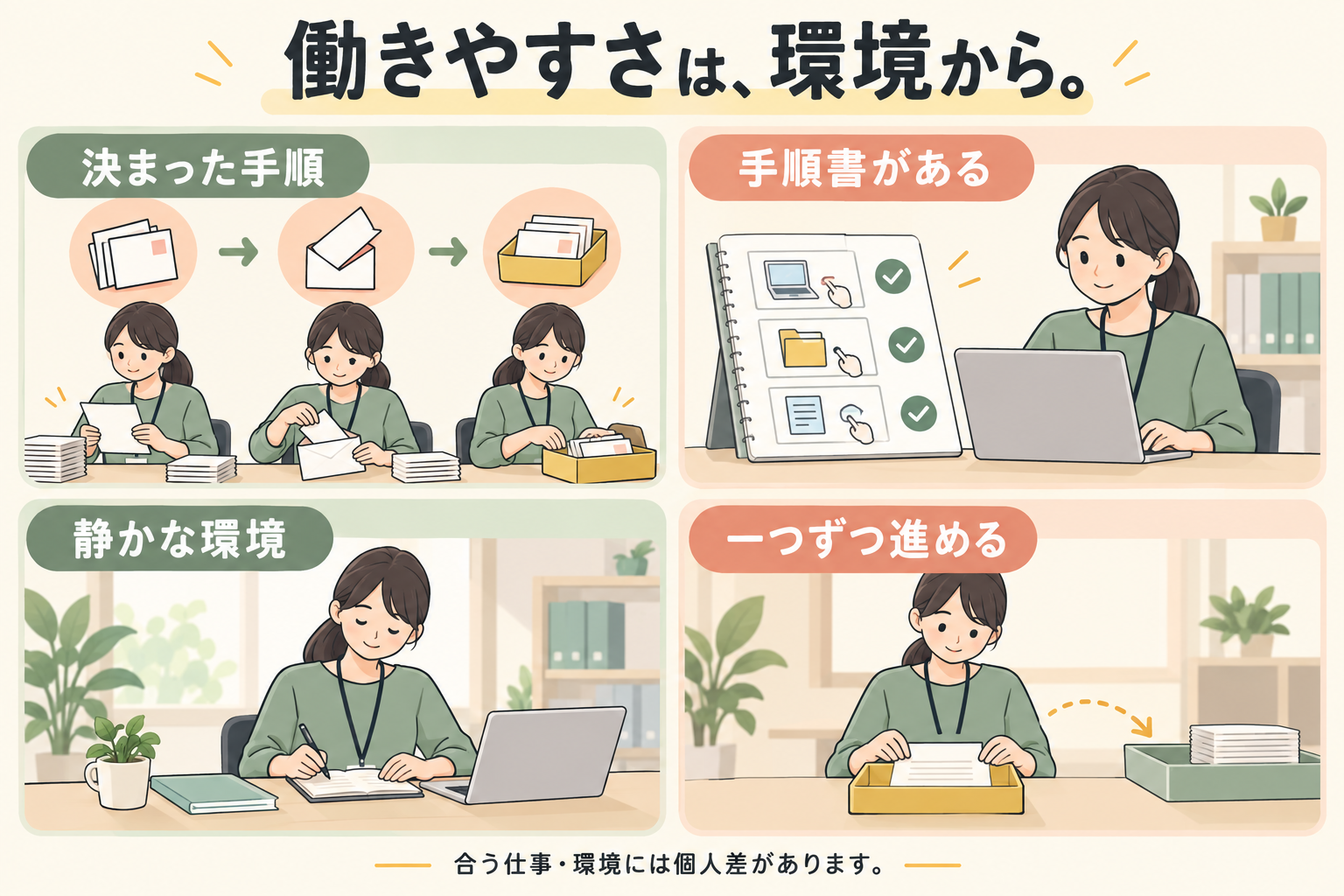 働きやすさは環境から